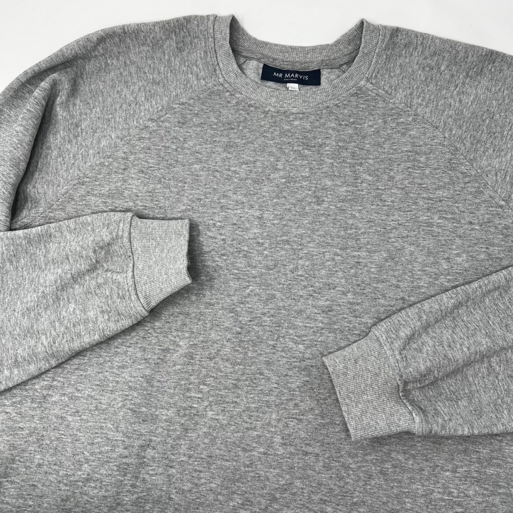 Mr Marvis The Easy Sweater Gray Crewneck Mens Size‎ Medium Organic Cotton